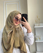 Eleganz Schal in Gold-Oliv