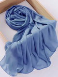 Chiffon Schal - Blau