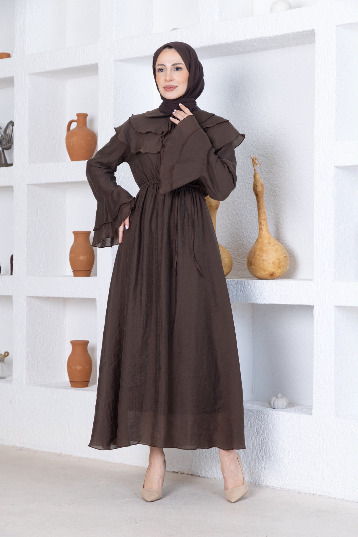 DUBAI KLEID BRAUN