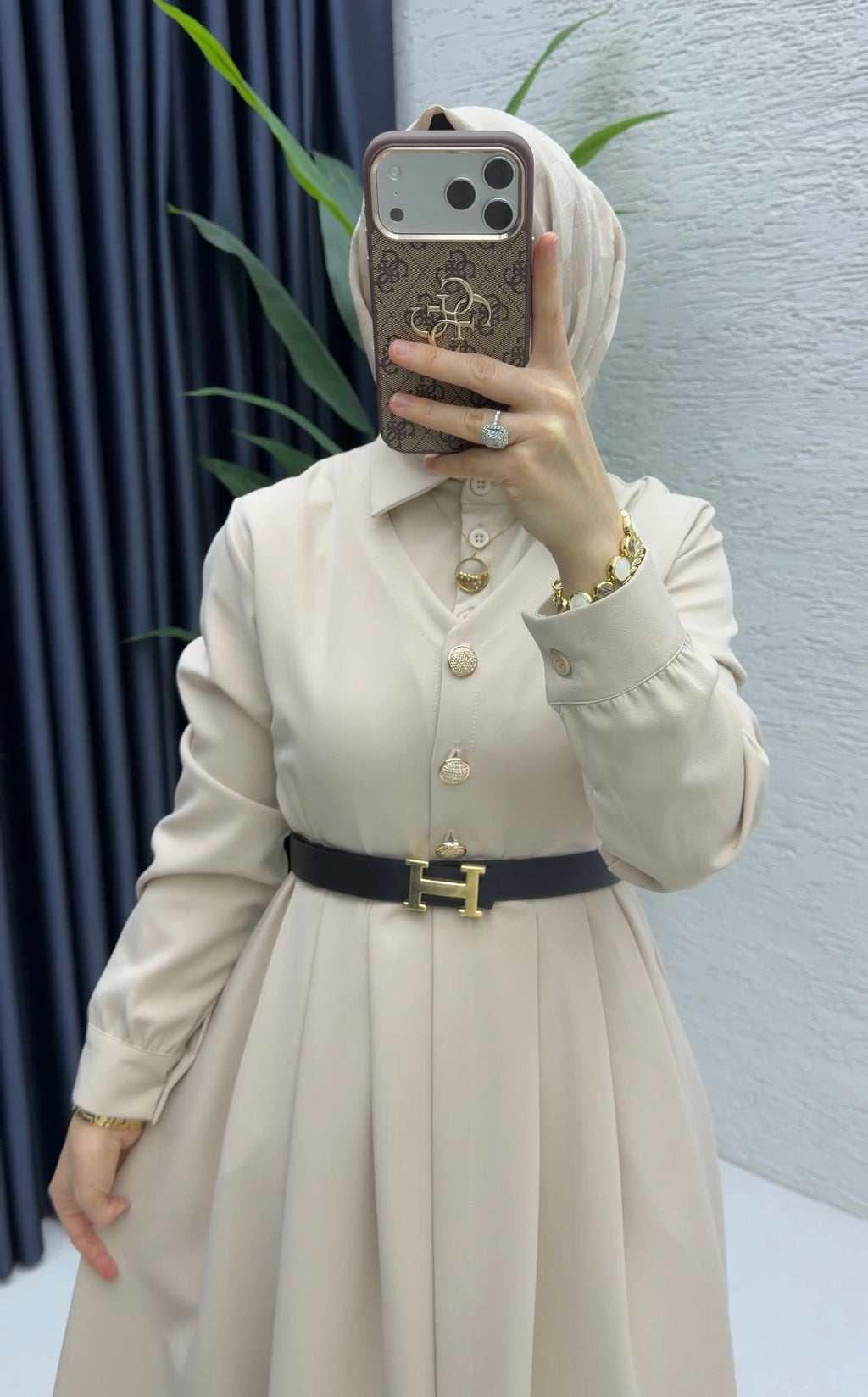 Reyyan Kleid aus Double-Kreppstoff