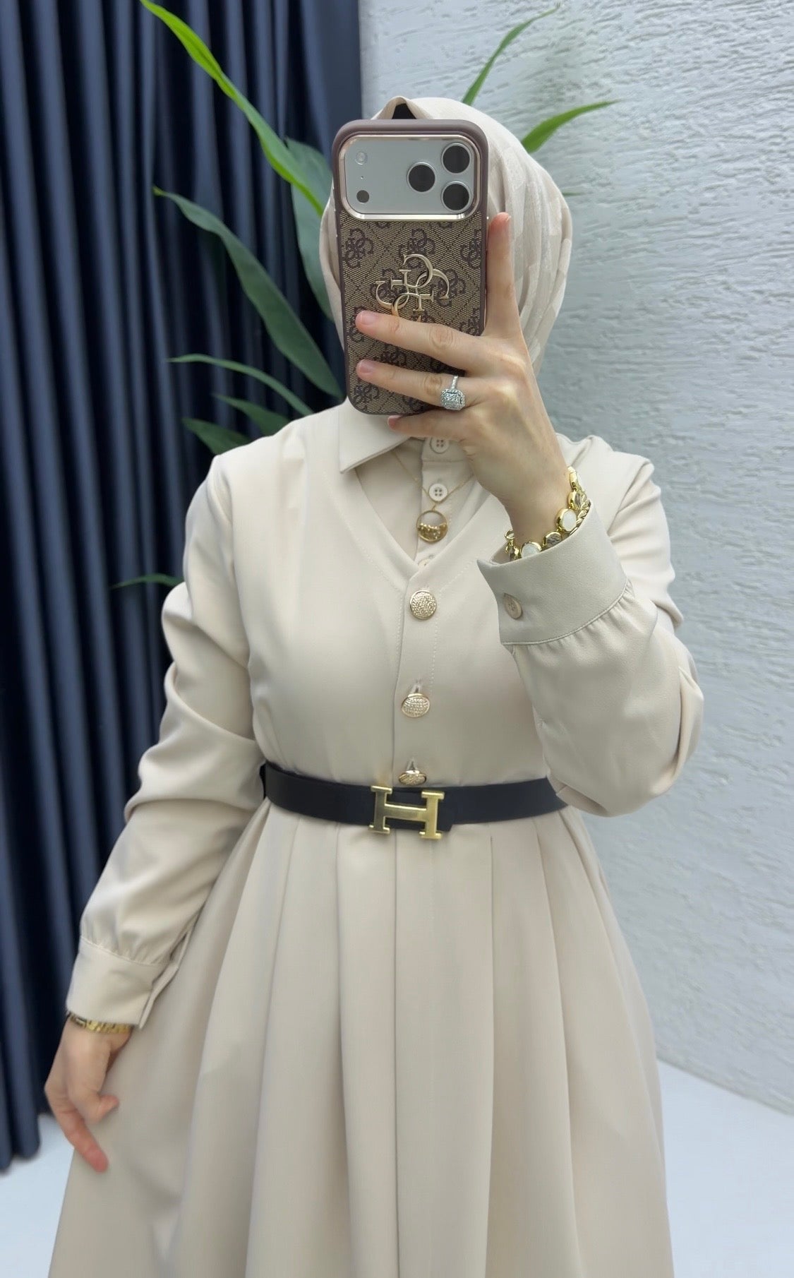 Reyyan Kleid aus Double-Kreppstoff