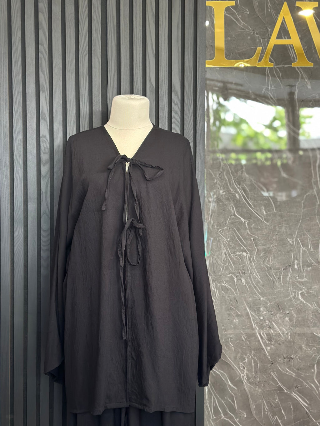 A stylish yet sporty two-piece in black
